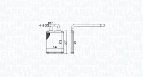 Теплообмінник, система опалення салону Magneti Marelli 350218496000 Купити в Україні