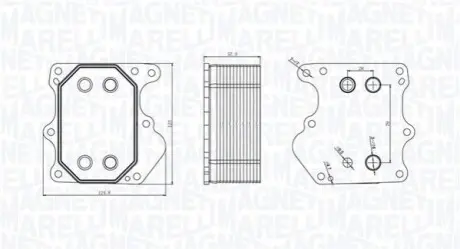 Охолоджувач оливи, моторна олива Magneti Marelli 350300000500