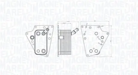 Охолоджувач оливи, моторна олива Magneti Marelli 350300001500
