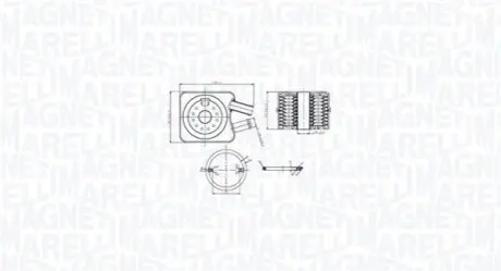 Охолоджувач оливи, моторна олива Magneti Marelli 350300003200