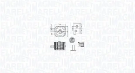 Охолоджувач оливи, моторна олива Magneti Marelli 350300003500