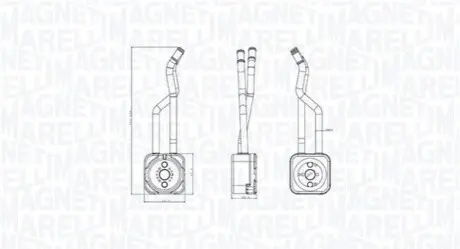 Масляний радіатор SEAT LEON, TOLEDO II SKODA OCTAVIA I VW BORA, BORA I, GOLF IV, LUPO I, POLO 1.4/1.6 10.99-12.10 Magneti Marelli 350300003800 Купити в Україні