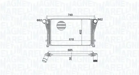 Інтеркулер Magneti Marelli 351319205370 Купити в Україні
