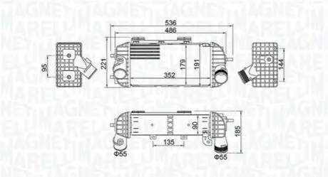 Інтеркулер Magneti Marelli 351319205760