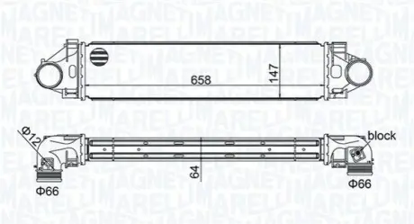 Інтеркулер MAGNETI MARELLI 351319205940 Купити в Україні