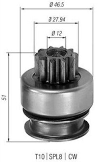 Бендікс стартера MAGNETI MARELLI 940113020178 (фото 1)