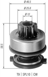 Бендикс (z=9) FORD 2,8 SAAB 2,0/2,3 [] MAGNETI MARELLI 940113020259 (фото 1)