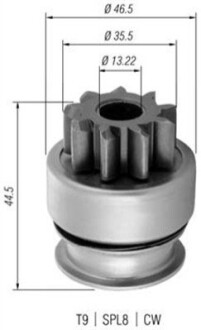 Бендікс (z=9) Opel Movano,Renault Master 2.5/2.8 DTi MAGNETI MARELLI 940113020369 (фото 1)