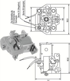 Соленоїд стартера - (9920699) MAGNETI MARELLI 940113050338 (фото 1)