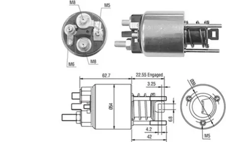 Соленоид стартера Magneti Marelli 940113050423