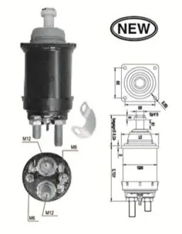Соленоїд стартера (24В) Magneti Marelli 940113050569