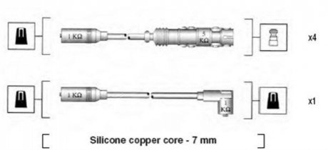 Проволока зажигания, набор MAGNETI MARELLI 941055050530