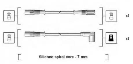 Проволока зажигания, набор Magneti Marelli 941095470590