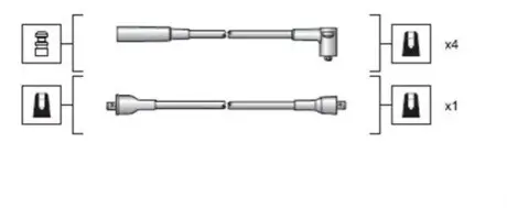 Комплект проводів високої напруги Magneti Marelli 941318111023