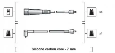 Фото Комплект проводів високої напруги MAGNETI MARELLI (941318111129) зображення 1