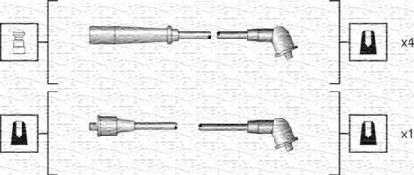 Проволока зажигания, набор MAGNETI MARELLI 941318111185