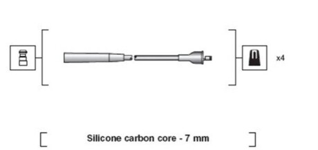 Проволока зажигания, набор MAGNETI MARELLI 941318111227