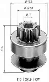 MAGNETI MARELLI RENAULT бендикс R18/25 Master, Trafic 2,1D/TD Magneti Marelli AMB0165 Купити в Україні