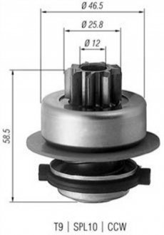 Бендикс стартера MAGNETI MARELLI AMB0171