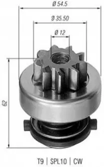 Бендикс стартера Magneti Marelli AMB0282
