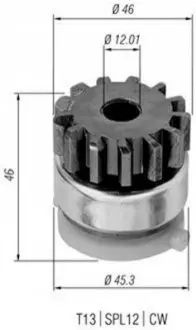 Мала шестірня, стартер Magneti Marelli AMB0294