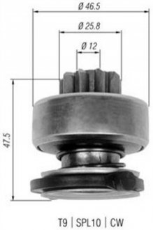 Бендикс стартера MAGNETI MARELLI AMB0329