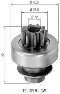 Бендикс стартера MAGNETI MARELLI AMB0405 (фото 1)