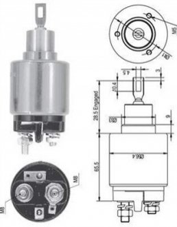 Втягувальне реле стартера VW OPEL SEAT SKODA [940113050126] MAGNETI MARELLI AME0126