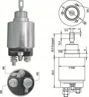 Соленоид стартера MAGNETI MARELLI AME0348 (фото 1)