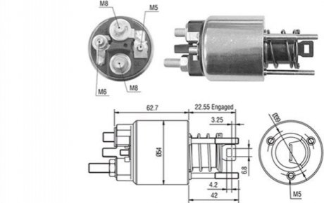 Втягувальне реле BMW E36/46 - [940113050423] MAGNETI MARELLI AME0423 (фото 1)