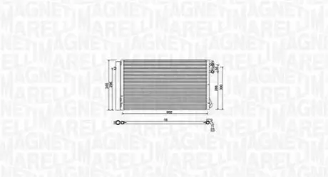 Конденсер кондиціонера MAGNETI MARELLI BC752 Купити в Україні
