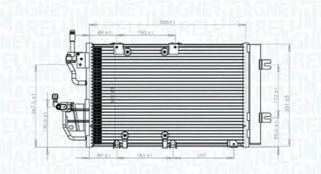 Конденсер кондиціонера Magneti Marelli BC771