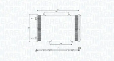 Конденсер кондиціонера MAGNETI MARELLI BC812 Купити в Україні
