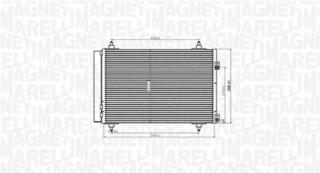 Конденсер кондиционера MAGNETI MARELLI BC820 (фото 1)