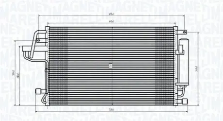 Конденсер кондиціонера MAGNETI MARELLI BC843 Купити в Україні