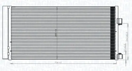 Конденсер кондиціонера MAGNETI MARELLI BC847 Купити в Україні