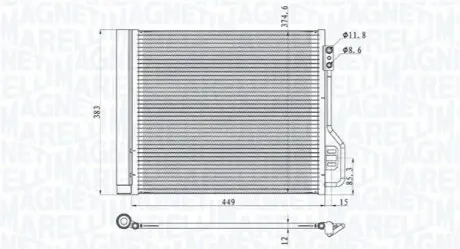 Конденсер кондиционера Magneti Marelli BC854