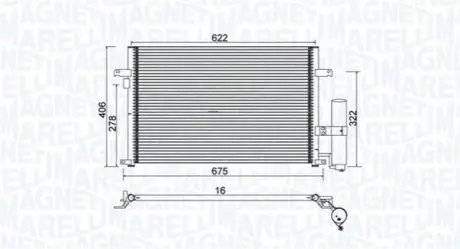 Конденсер кондиціонера MAGNETI MARELLI BC912 Купити в Україні