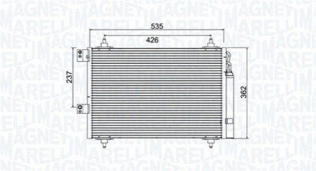 Конденсер кондиціонера MAGNETI MARELLI BC936 (фото 1)