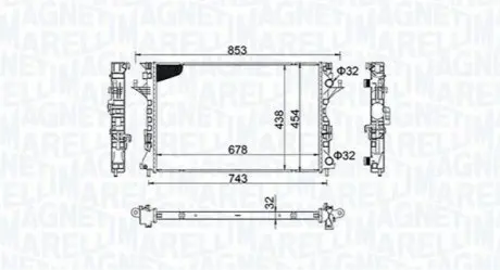 Радіатор охолодження Magneti Marelli BM1522 Купити в Україні
