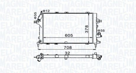 Радіатор охолоджування MAGNETI MARELLI BM1534 (фото 1)