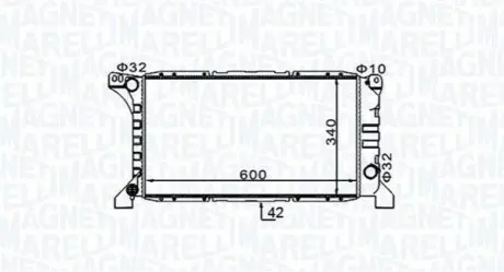 Радіатор охолоджування Magneti Marelli BM1542 Купити в Україні