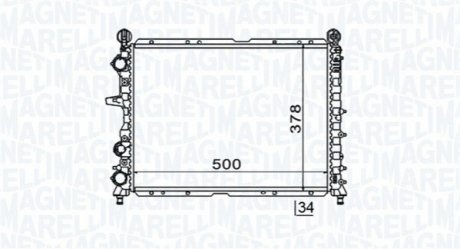 Радиатор охлаждения MAGNETI MARELLI BM1546 (фото 1)