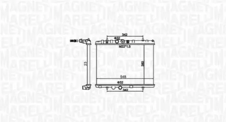 Радіатор охолоджування Magneti Marelli BM1561 Купити в Україні