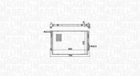 Радіатор охолоджування Magneti Marelli BM1562 Купити в Україні