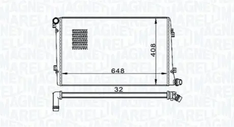 Радіатор охолодження Magneti Marelli BM1573 Купити в Україні