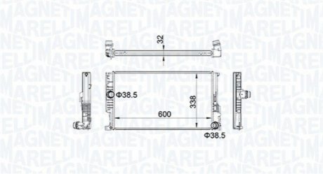 Радиатор охлаждения MAGNETI MARELLI BM1596 (фото 1)