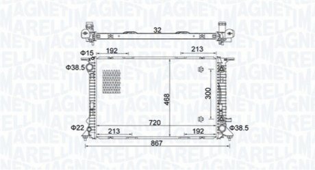 Радиатор охлаждения MAGNETI MARELLI BM1618 (фото 1)