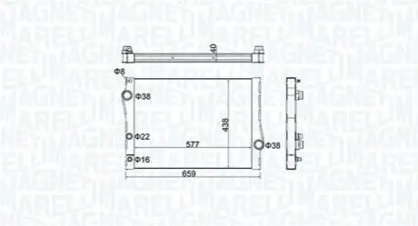 Радіатор охолоджування Magneti Marelli BM1635 Купити в Україні