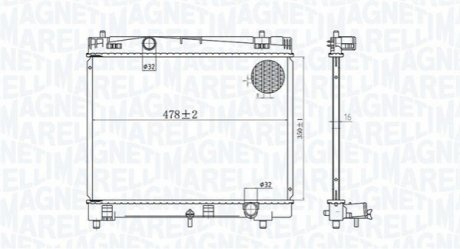 Радиатор охлаждения MAGNETI MARELLI BM1676 (фото 1)